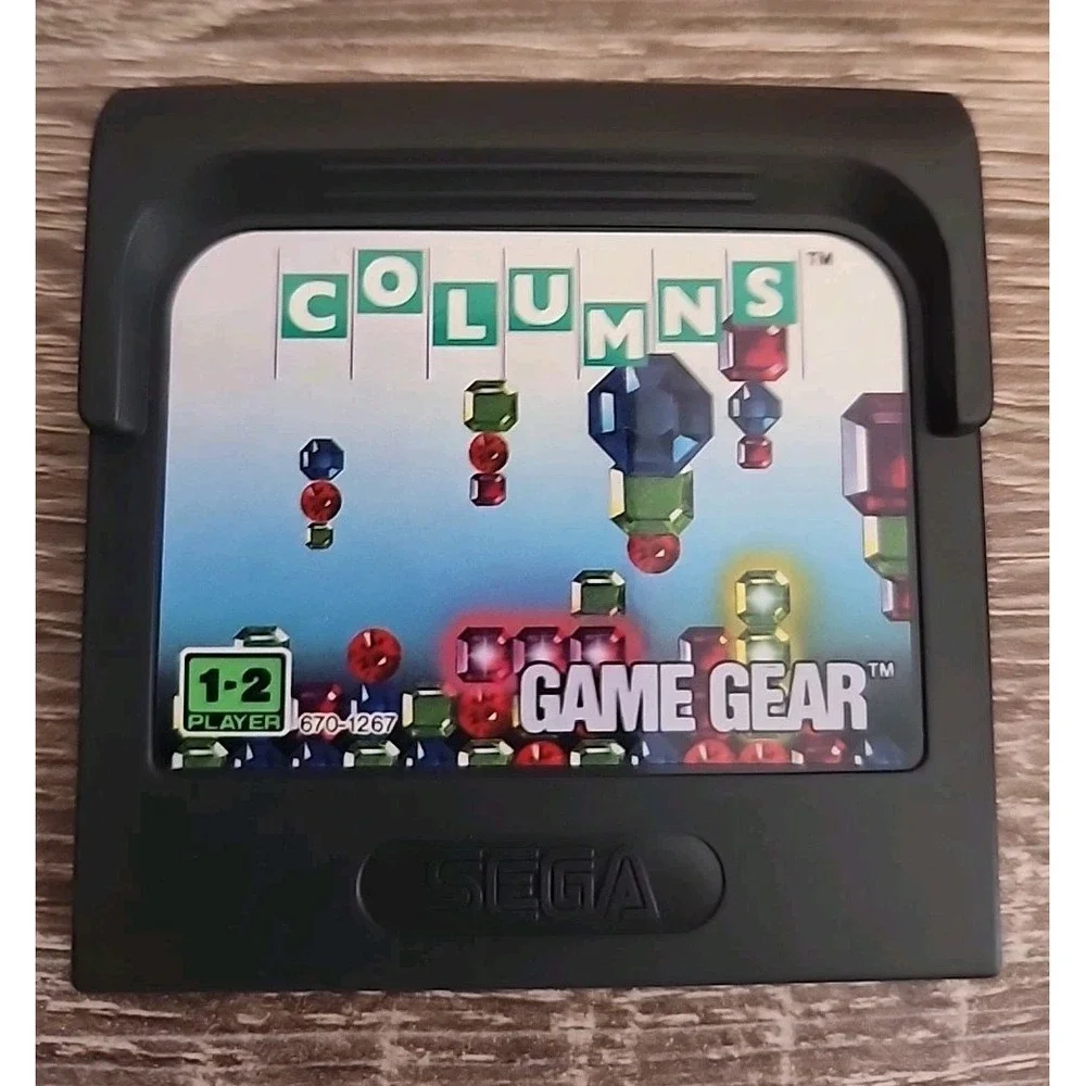 USED SEGA COLUMNS GAME GEAR WITH‎ CASE & INSTRUCTION MANUAL